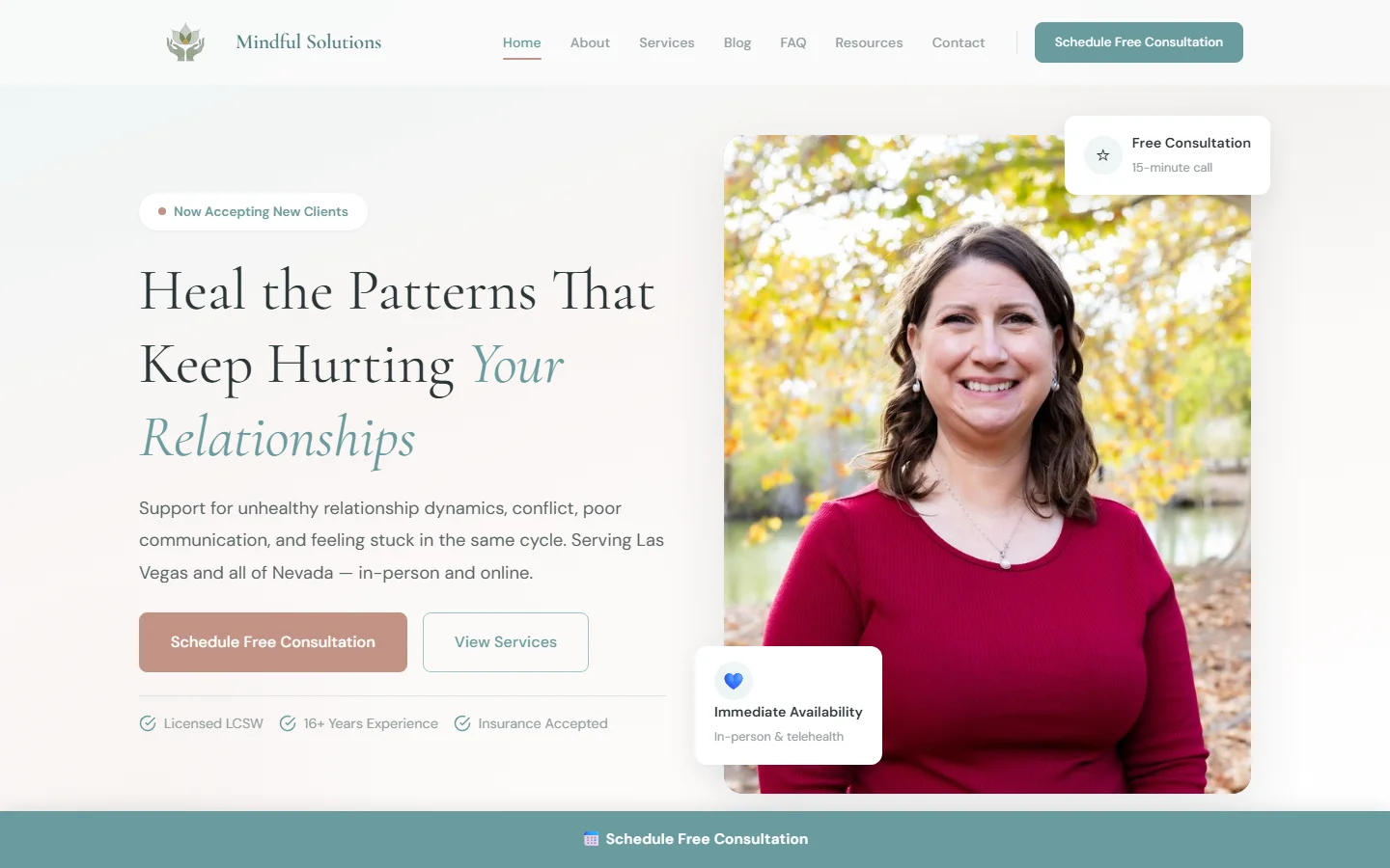 Mindful Solutions website