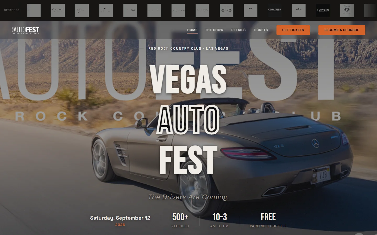 Vegas AUTOFEST website
